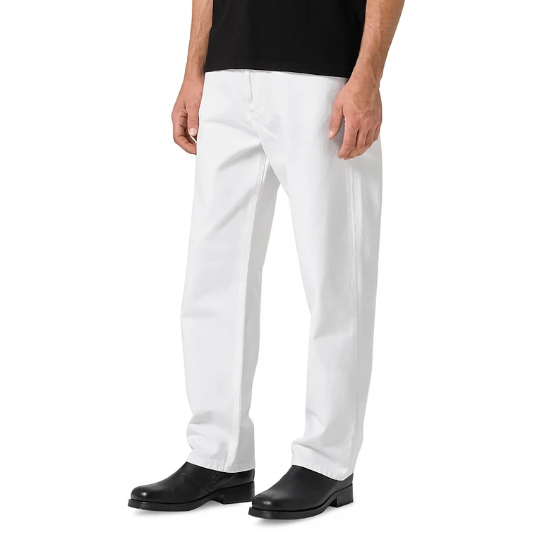 Agolde 90s Relaxed Straight Fit Jeans in Milkshake White