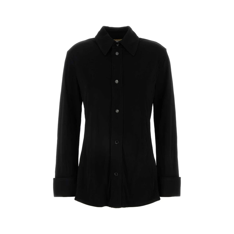 Bottega Veneta Black Jersey Shirt Exterior: Viscose Camicie - Women