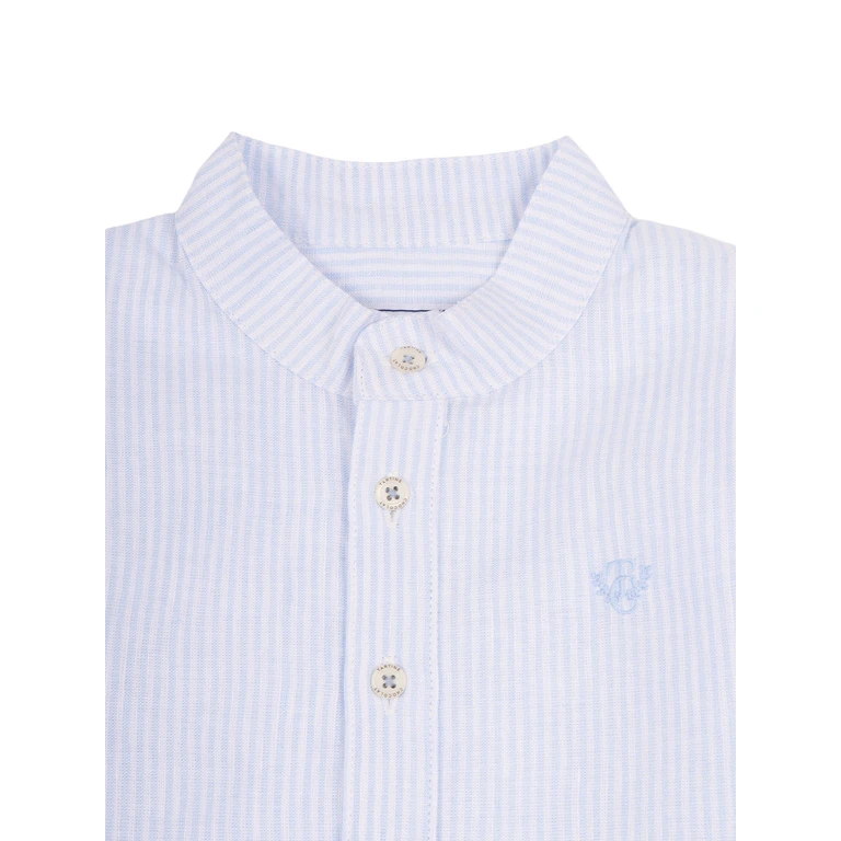 Tartine & Chocolat Camicia Light Blue Linen Cotton Shirt