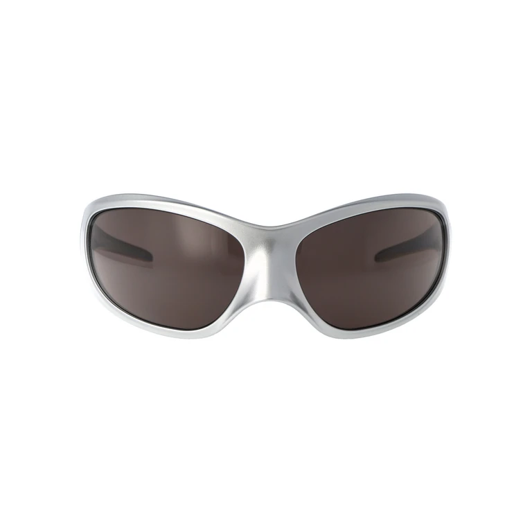Balenciaga Bb0252s 005 Silver Grey Acetate Sunglasses - Women