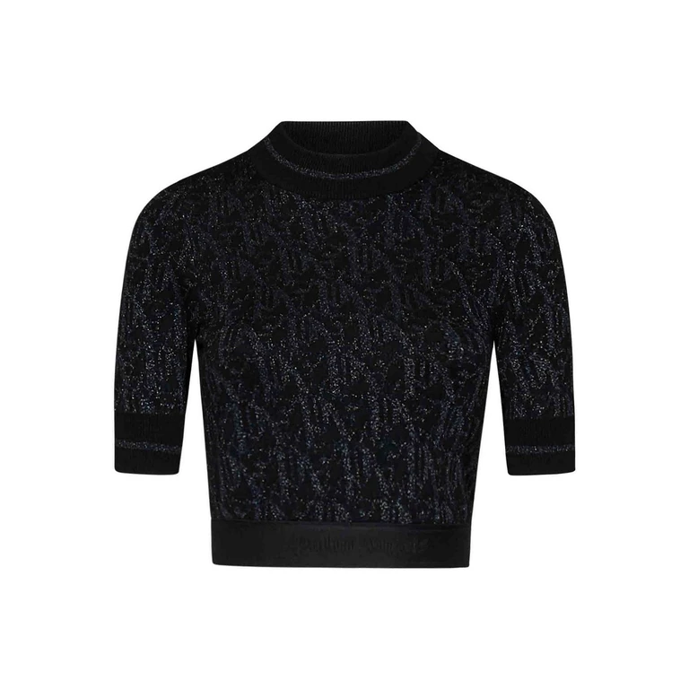 Palm Angels Pull Col Rond - Noir