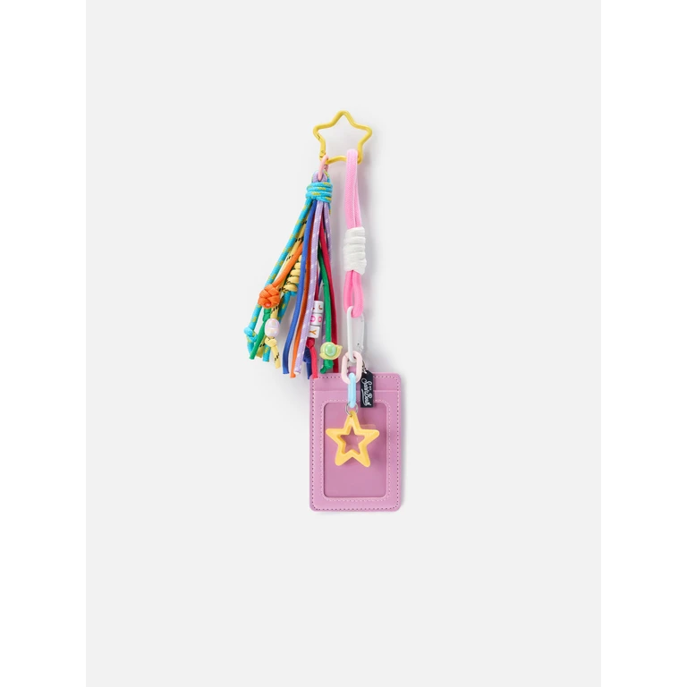 Mc2 Saint Barth Funny Charm With Badge Holder And Colorful Details Pink Small Accessories - Unisex