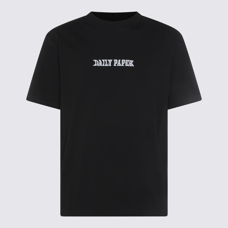 Daily Paper Uomo T-shirts and Polos Black _100 % Co - Men