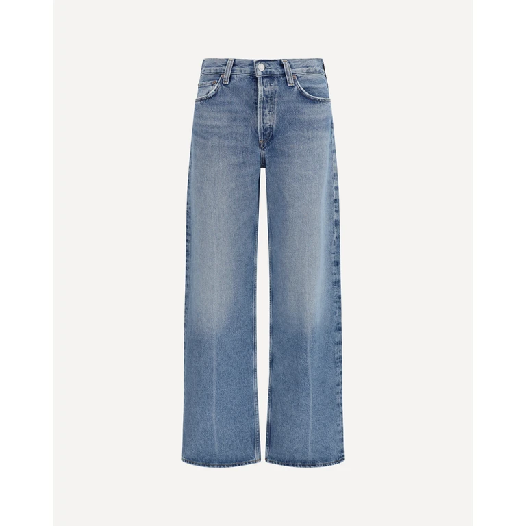 AGOLDE Wide-leg creased Jeans Female 25