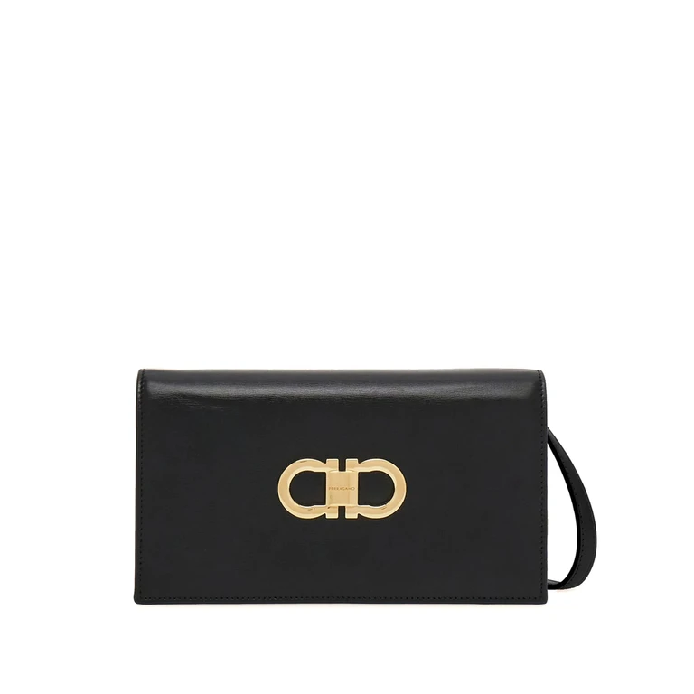 Ferragamo Double Gancini Leather Mini Bag