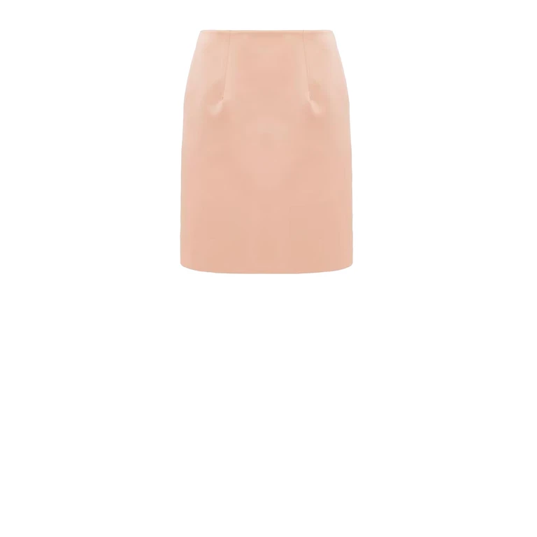 Chloé Powder Pink Satin Mini Skirt