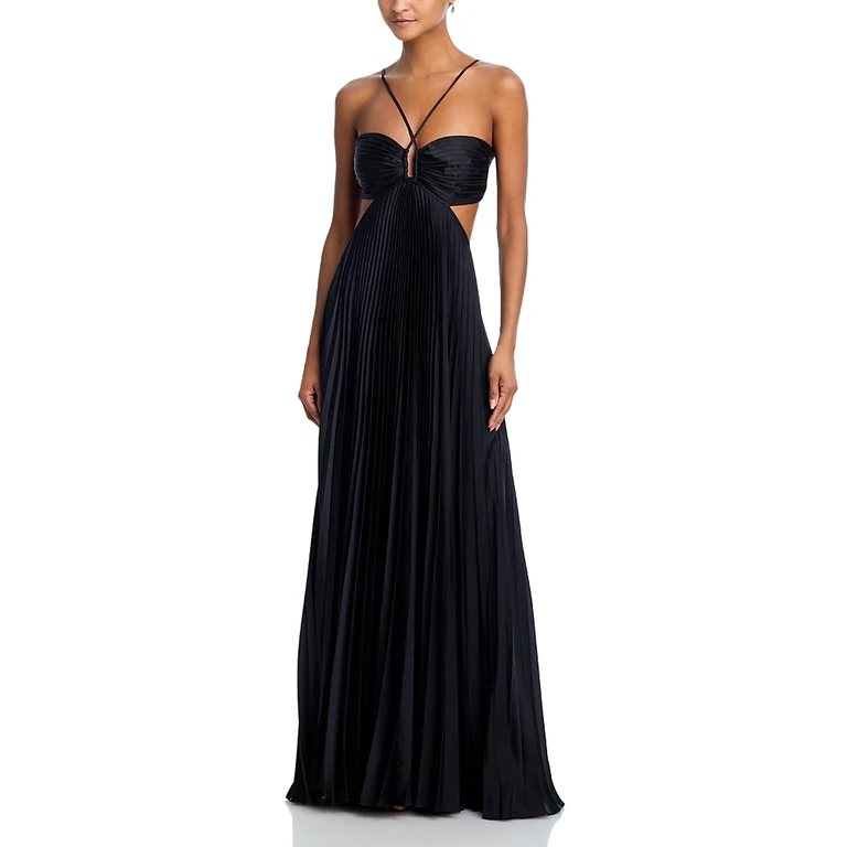A. l.c. Moira Cutout Halter Dress