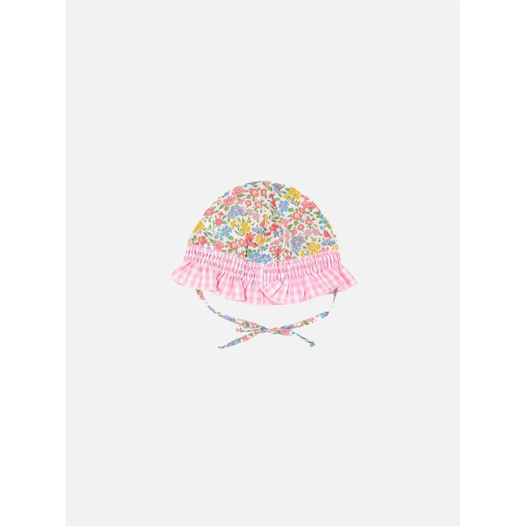 Mc2 Saint Barth Girl Enfant Cotton Bonnet Pink Hat