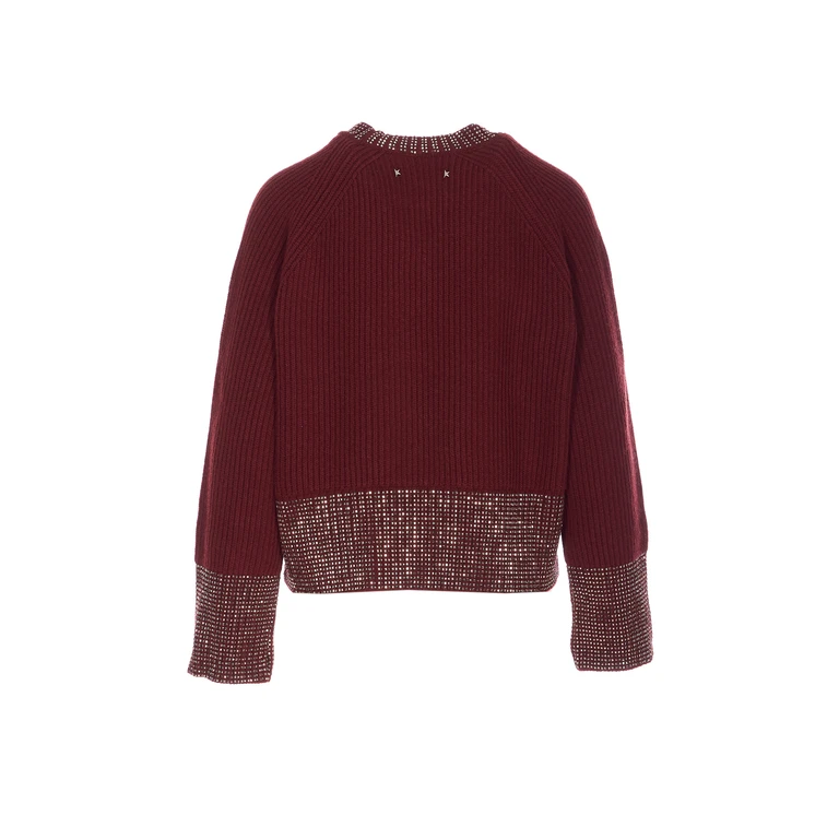 Golden Goose Pull Col Rond - Rouge