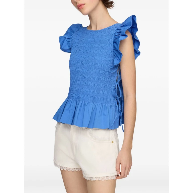 Ganni Top Clear Blue - Women