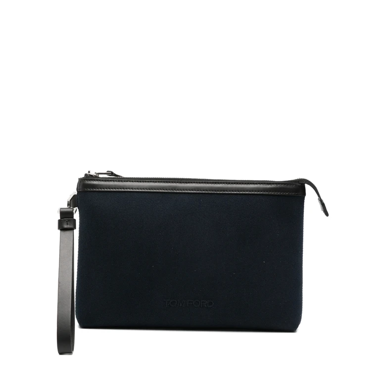 Leather-trimmed Canvas Tote Bag