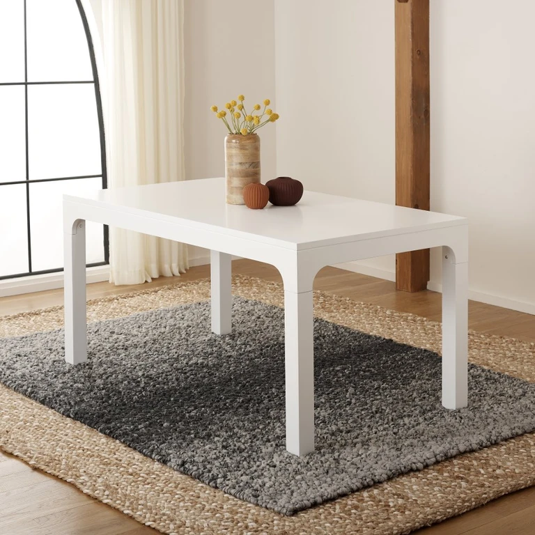 Gael Modern White Dining Table