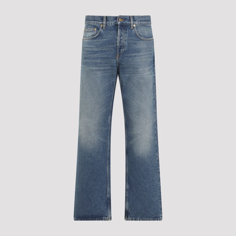 Golden Goose Rechte Jeans - Blauw