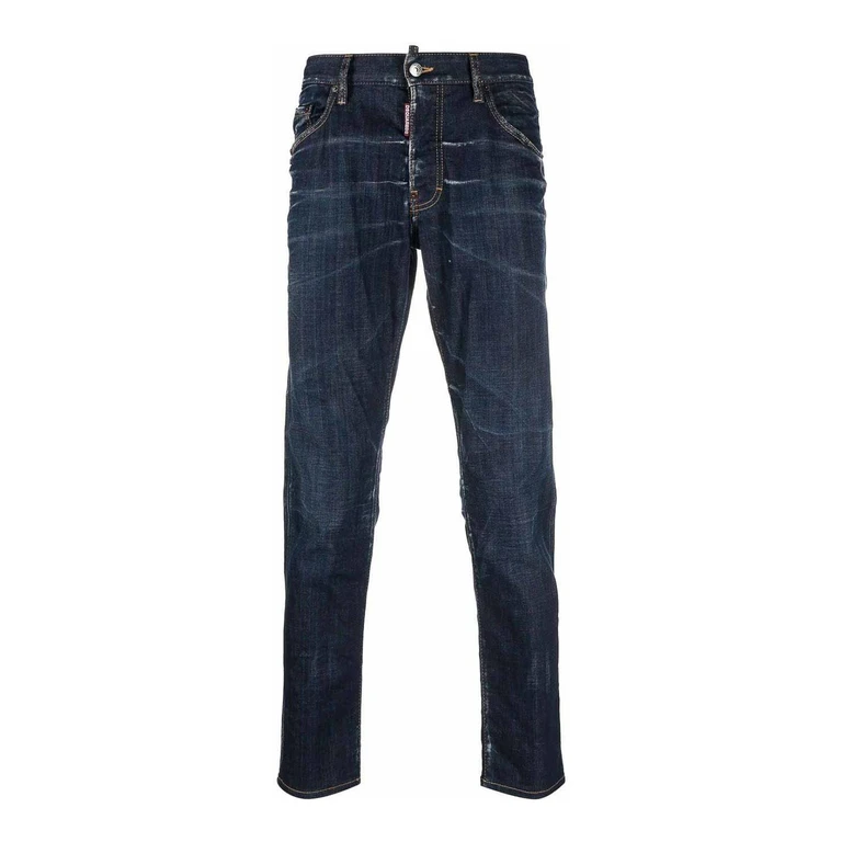 Dsquared2 Jean Droit - Foncé Délavé