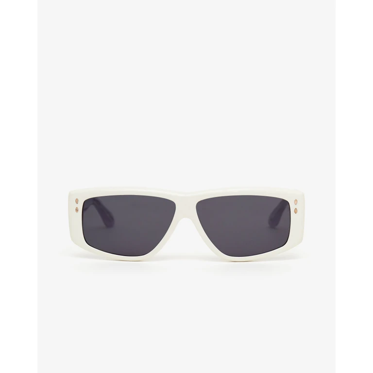 Lunettes De Soleil Micky - Femme - Ivoire-gris - - Isabel Marant