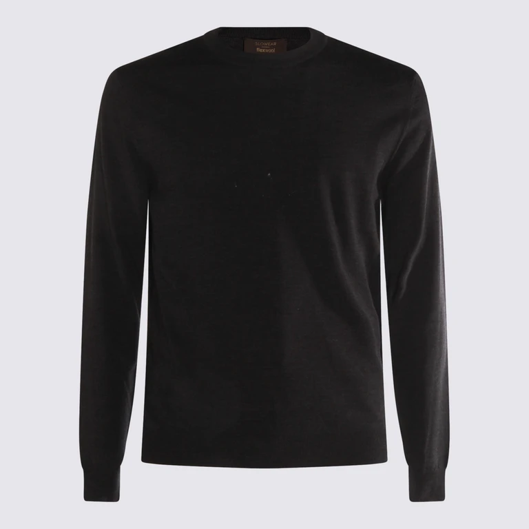 Zanone Black Wool Knitwear