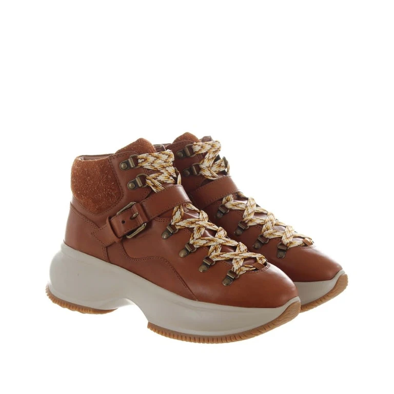 Hogan Womens Brown Ankle Boots