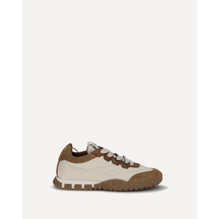 MIU MIU Fabric and suede Sneakers Female 41