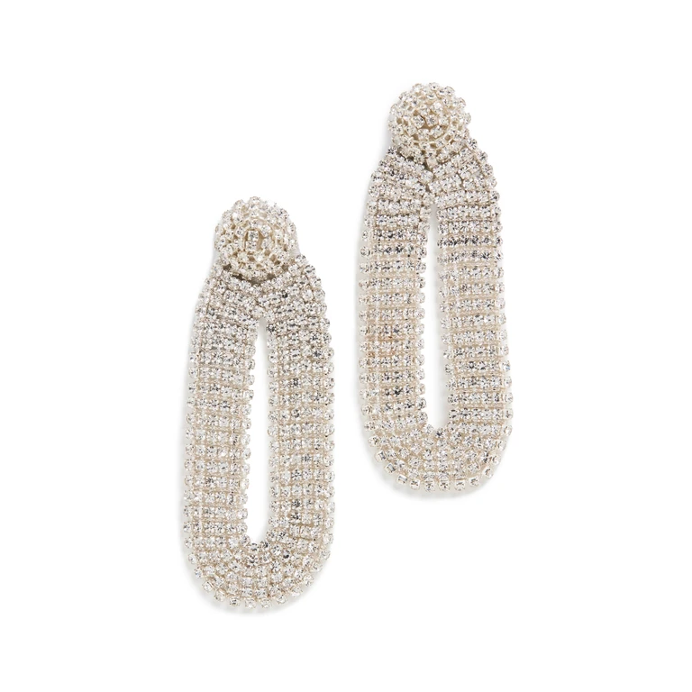 Deepa Gurnani Deepa by Deepa Gurnani Shyna Earrings Silver One Size