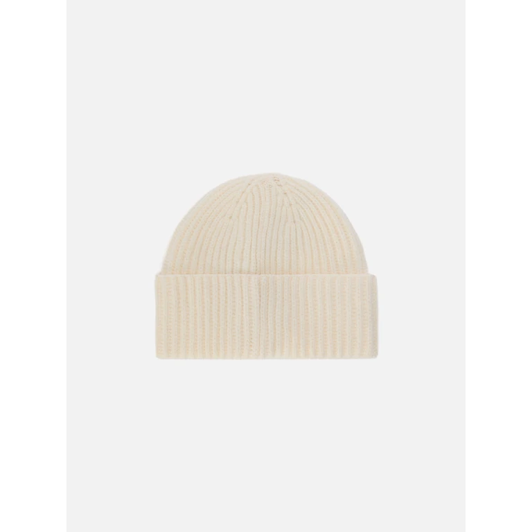 Mc2 Saint Barth Moss Jr Beanie White Wool With St. Barth Embroidery Hat - Unisex