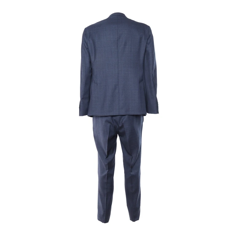 Brando-Lubiam Suit Blue Virgin Wool Elastane Jacket - Men
