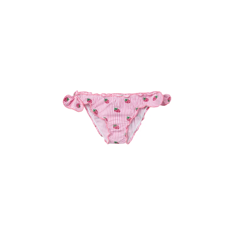 Mc2 Saint Barth Cric Classic Swim Briefs With Gingham Print Pink Bottom