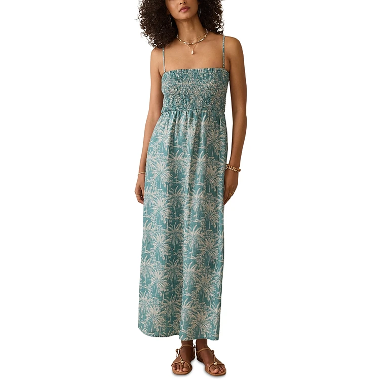 Faherty Sunrise Smocked Dress
