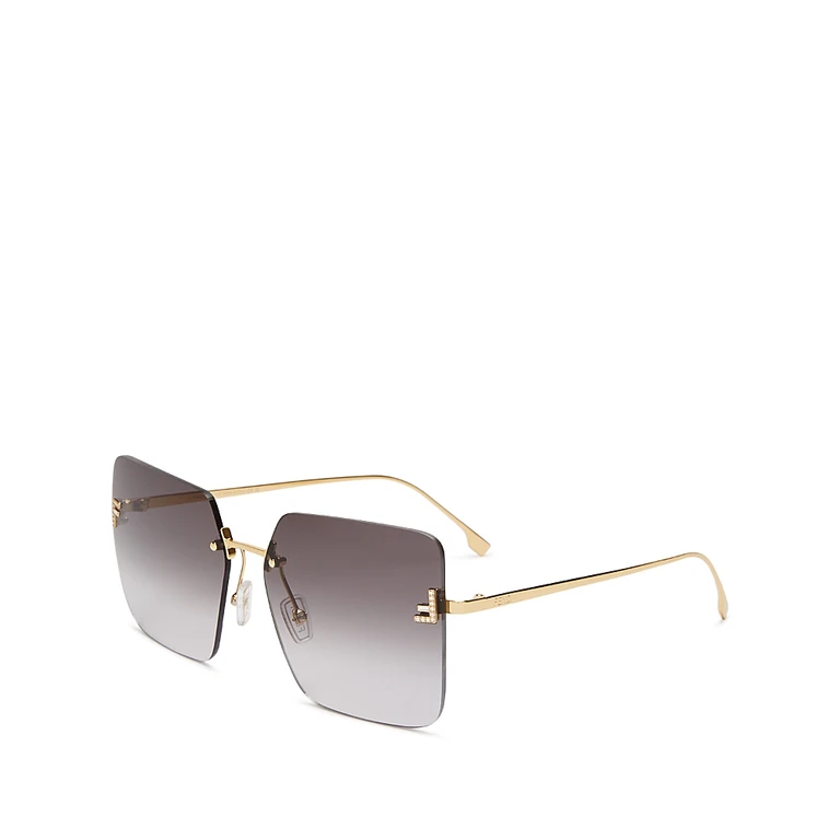 Fendi Rimless Square Sunglasses, 59mm