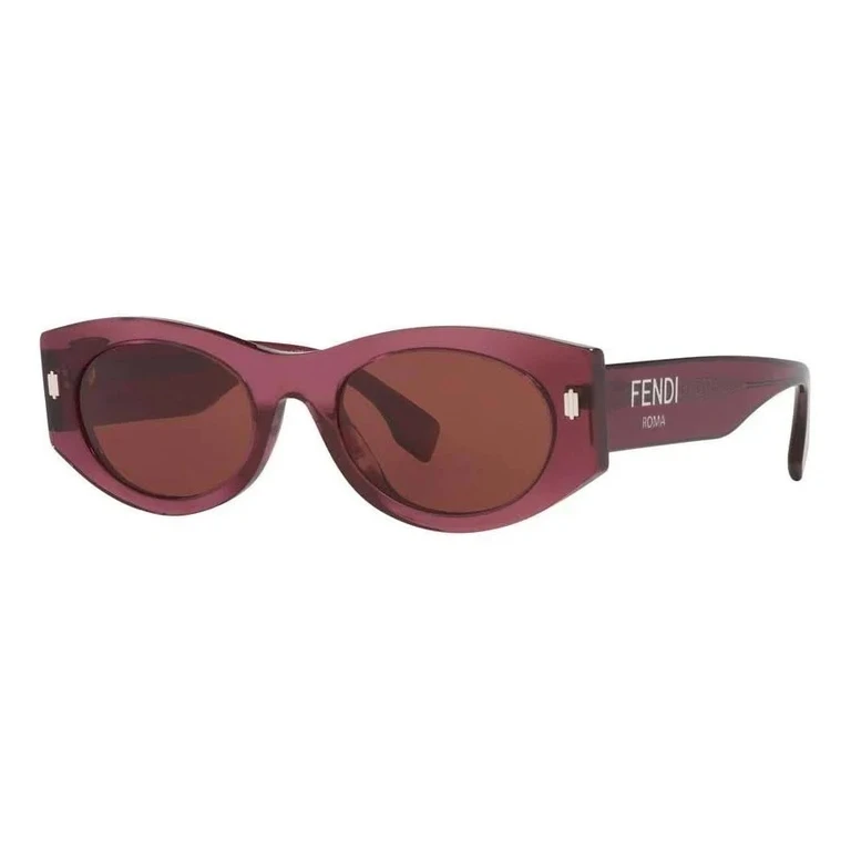 Fendi Bordeaux Oval Ladies Sunglasses FE40125I 68S 52