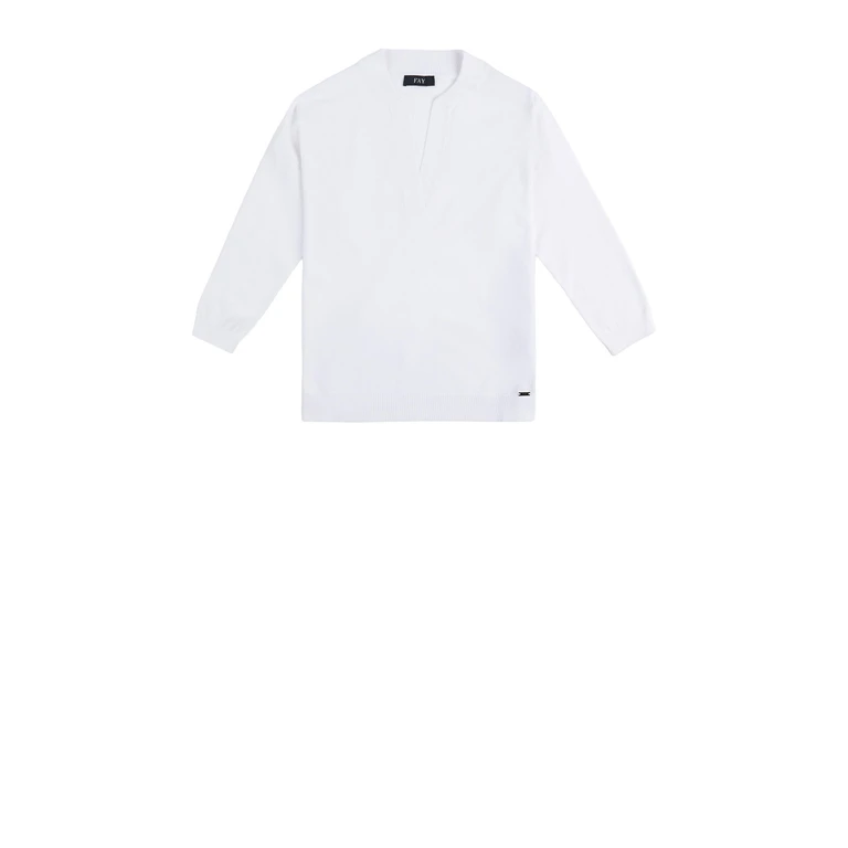 Fay Sweaters White