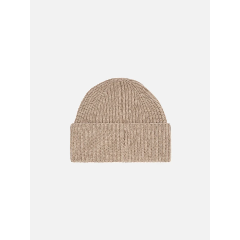 Mc2 Saint Barth Moss Beanie Wool Khaki With St. Barth Embroidery Brown Hat - Unisex