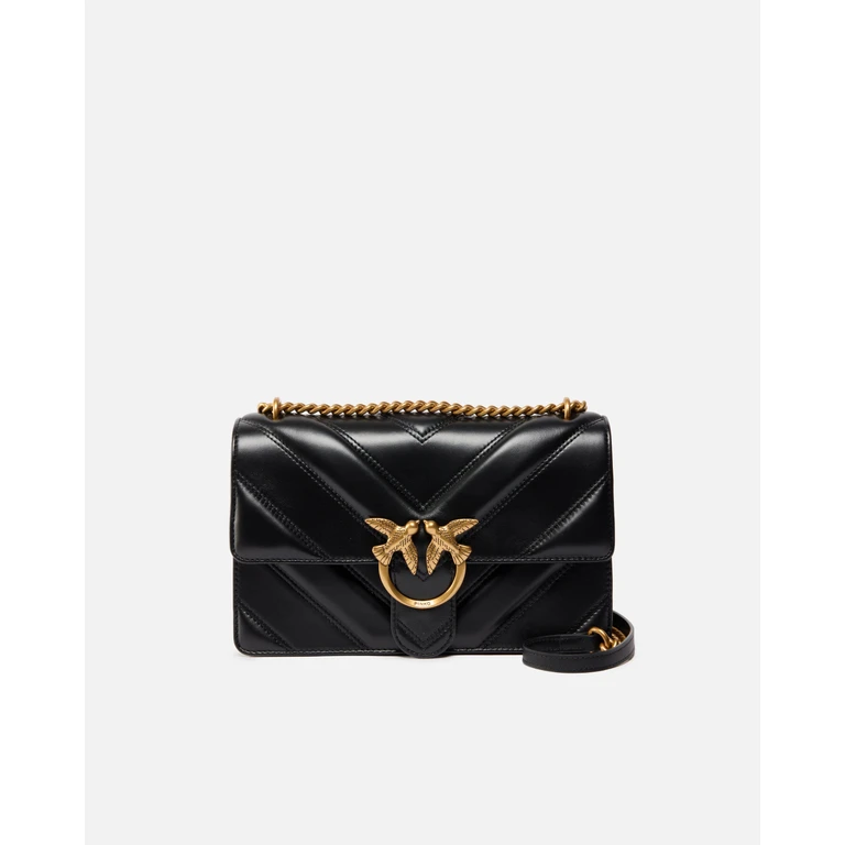 Pinko - Sac bandoulière moyen Love Bag One Light en nappa chevron