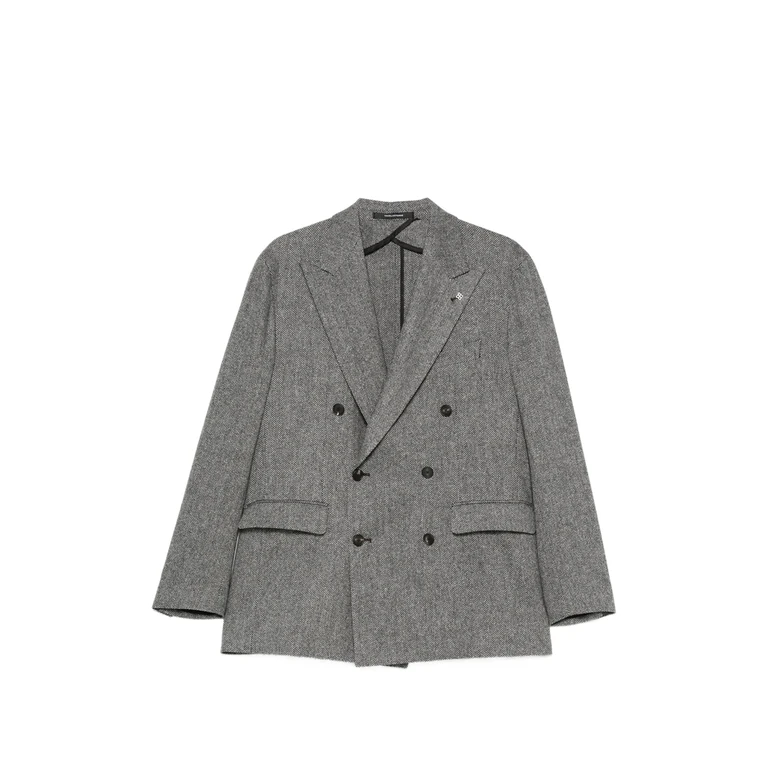 Tagliatore Herringbone Double-breasted Blazer