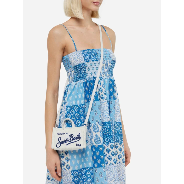 Mc2 Saint Barth White Sangallo Lace Phone Bag - Unisex