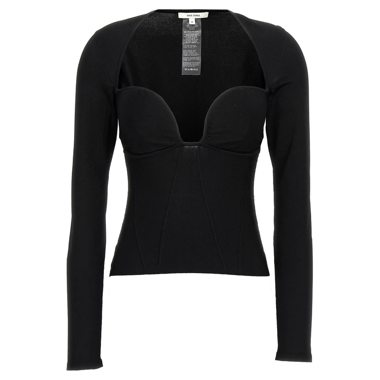 Nensi Dojaka Top - Noir