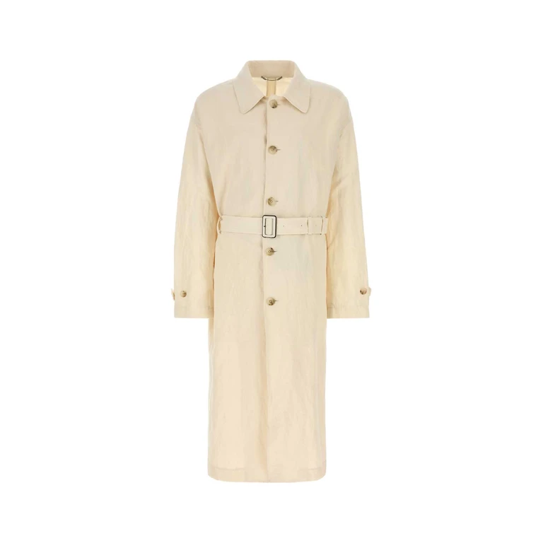 Dolce & Gabbana G058ktfutdj W0001 Bianconaturale Exterior: Cotton Linen Trench