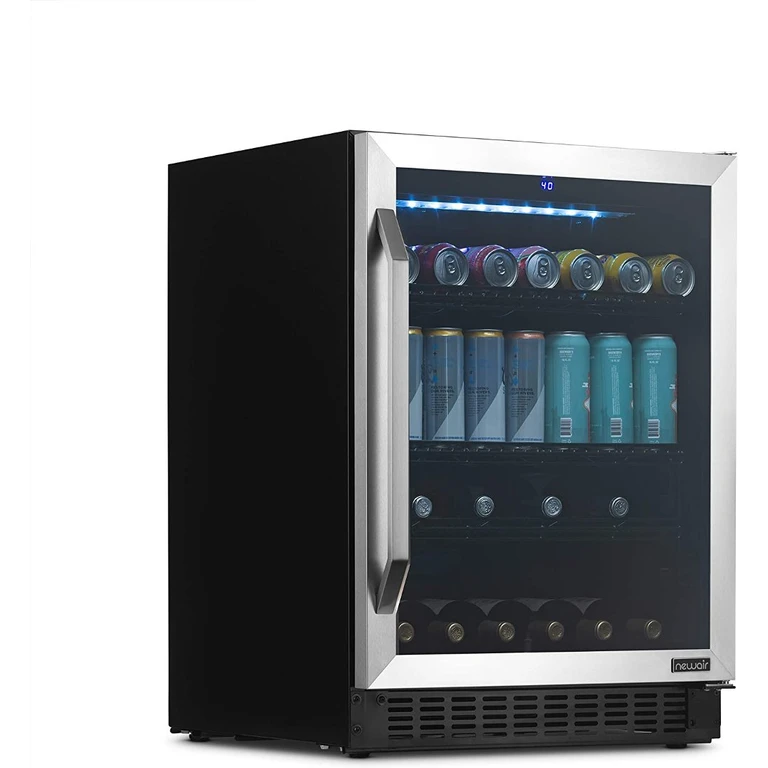 New Air Flip Shelf 24" Wine and Beverage Fridge - Stainless Steel