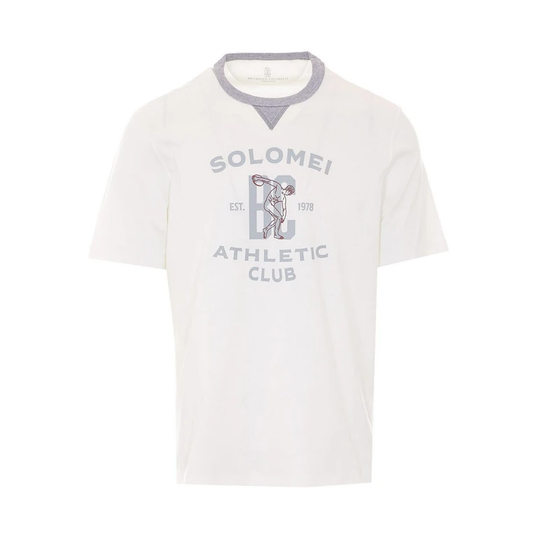 Brunello Cucinelli Print Cotton T-shirt