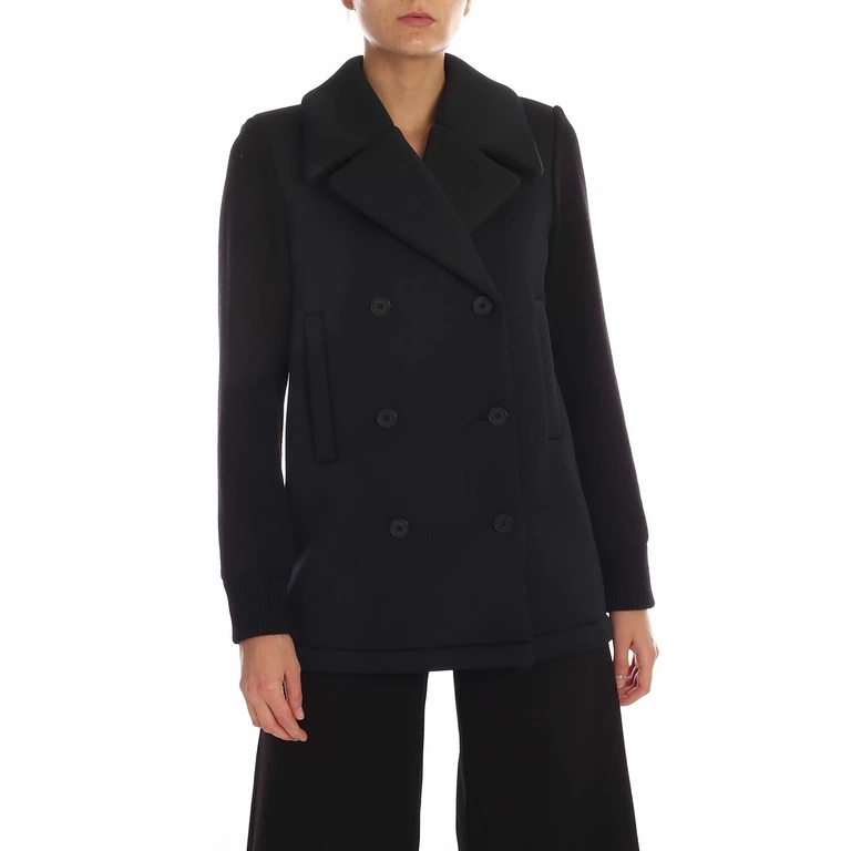 Fuzzi Manteau Court - Noir