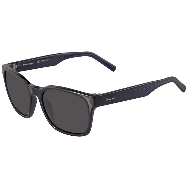 Salvatore Ferragamo Grey Square Unisex Sunglasses SF959S 414 55