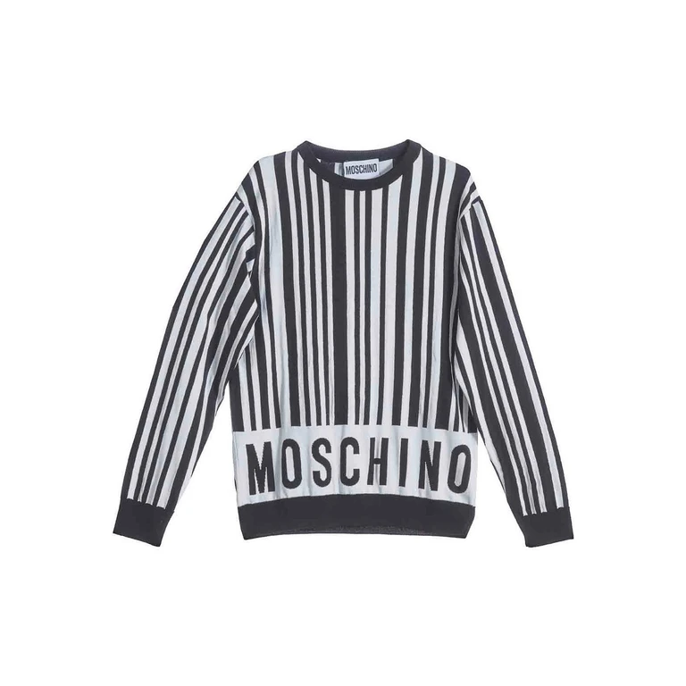 Moschino Pull Col Rond - Blanc