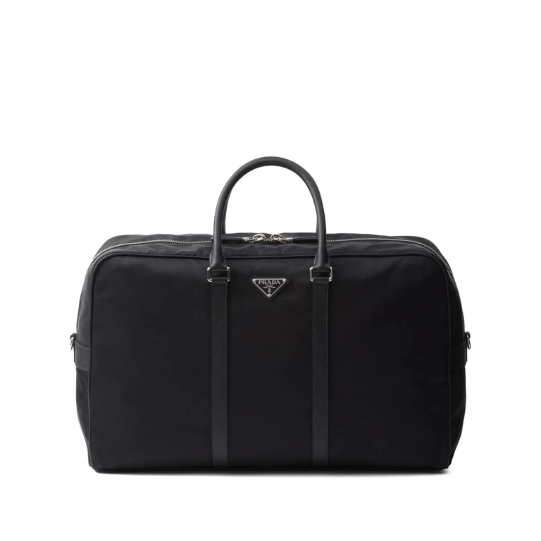 Prada Logo-plaque Duffel Bag