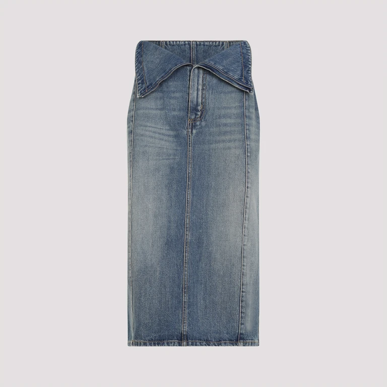 Alexander McQueen Cotton Midi Skirt