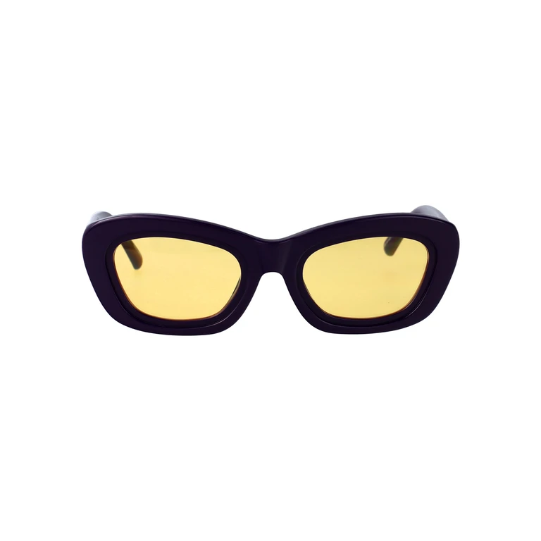 The Attico Attico63c4sun Purple/silver/yellow Acetate Sunglasses - Women