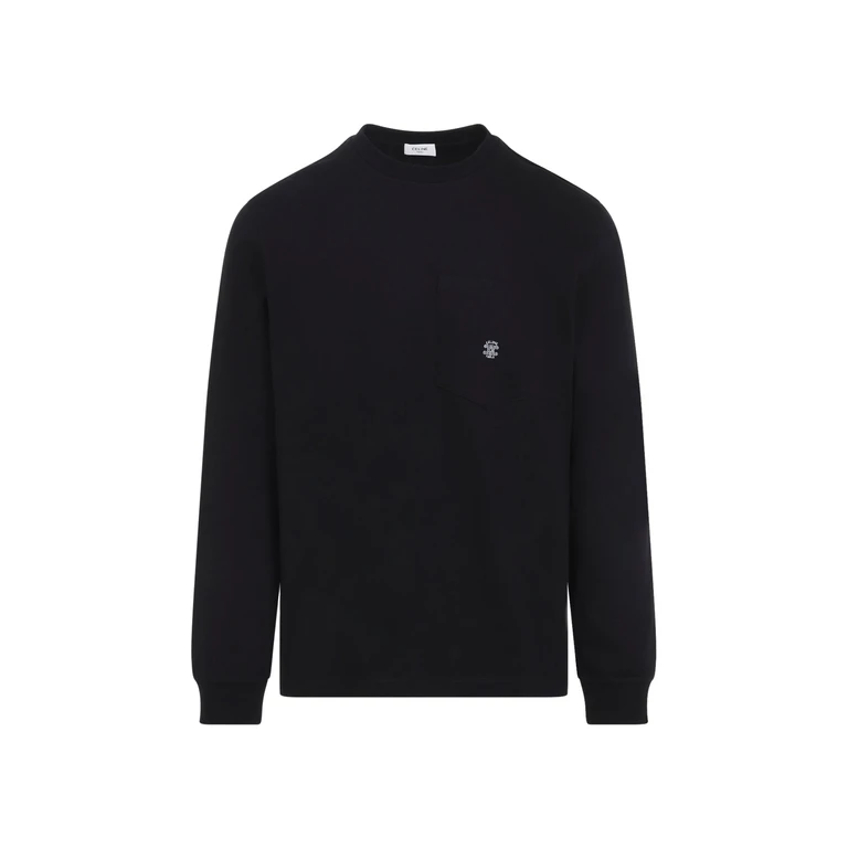 Celine Long-Sleeved T-Shirt Black Cotton - Unisex