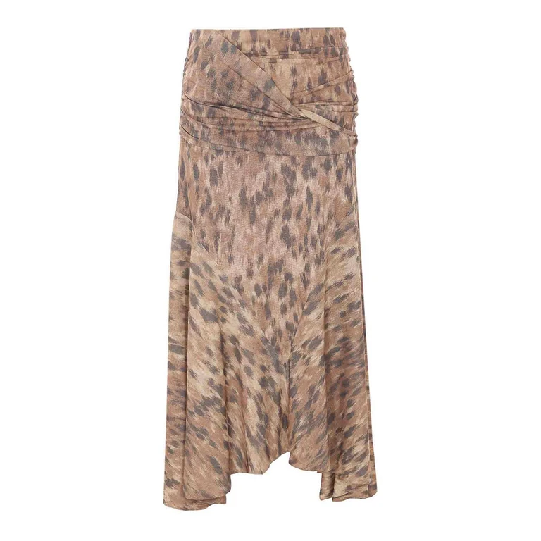 Ganni Jupe Midi - Beige