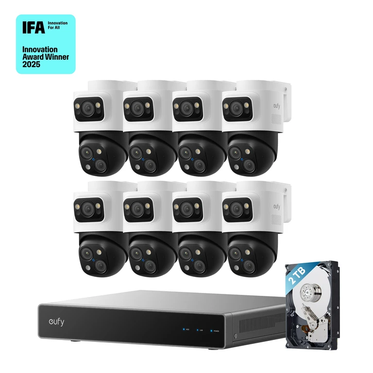 PoE NVR Security System S4 Max + 4 PoE Cam S4 Add-Ons