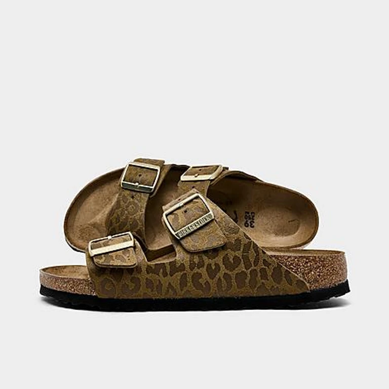 Birkenstock 여성 Arizona Birkibuc 샌들 화이트