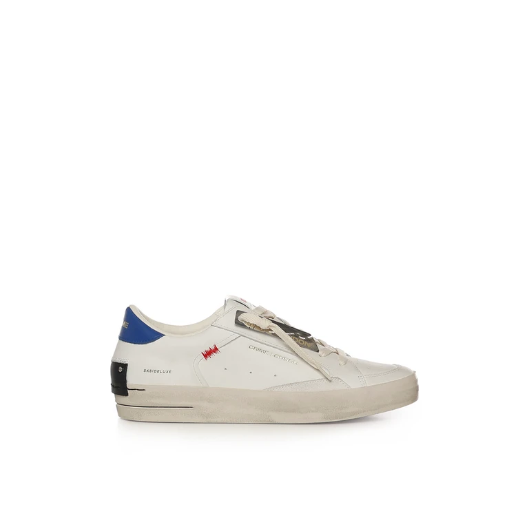 Crime London Sneakers White Leather Fabric - Men