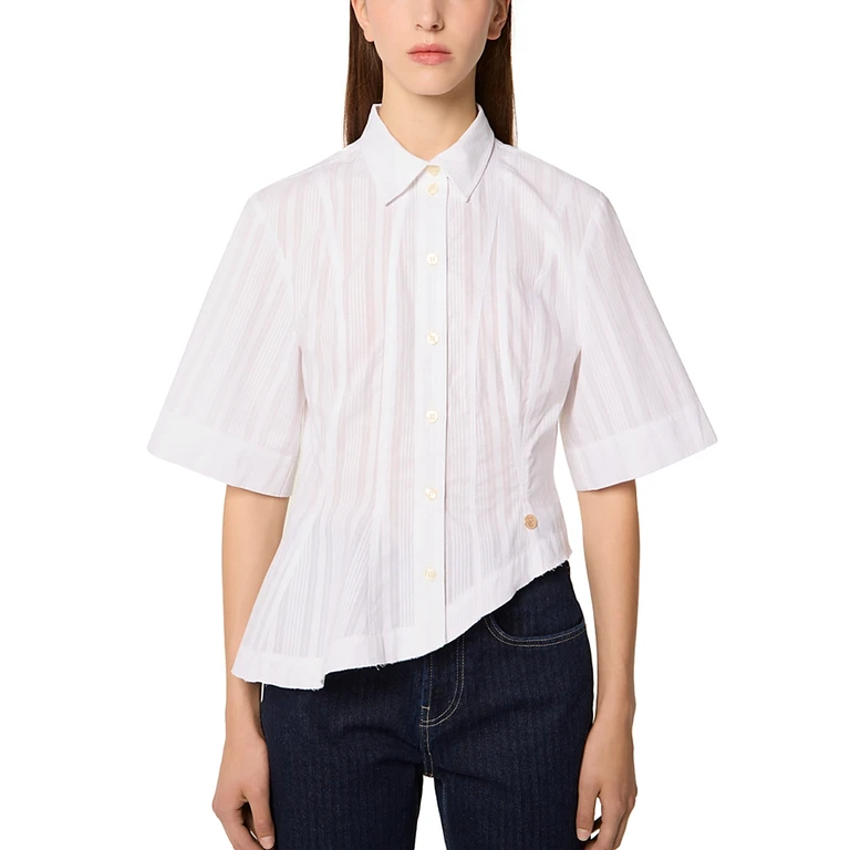 TRESSE Shirt with Asymmetric Cutout